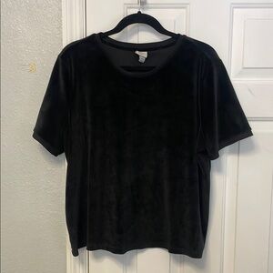 Black Velvet Women's Top